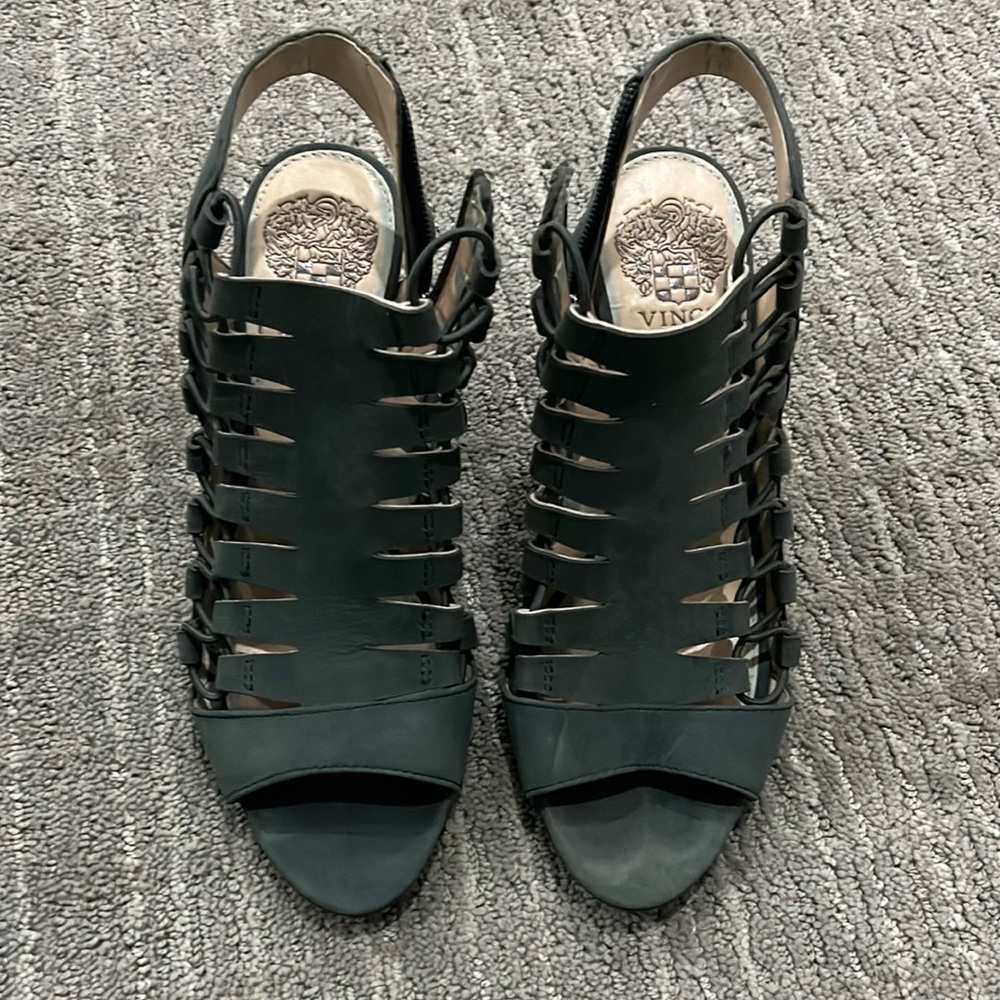 Army green Vince Camuto sandals